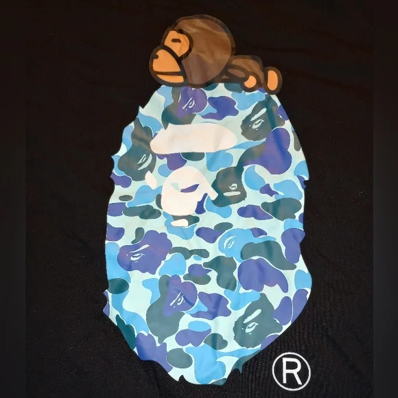 Bape | Shirts | A Bathing Ape Tshirt 225 Ss Abc Blue Camo